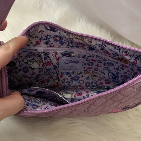VERA BRADLEY X DISNEY Beauty and the Beast Frannie Crescent Crossbody Bag - Picture 6 of 6